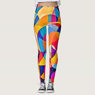 Geometrische Farbenbewegung Leggings