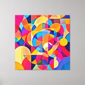 Geometrische Farbenbewegung Leinwanddruck (Vorderseite)