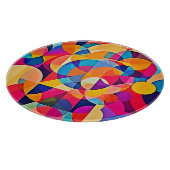 Geometrische Farbenbewegung Schneidebrett (Ecke)