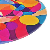 Geometrische Farbenbewegung Schneidebrett (Ecke)