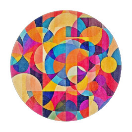 Geometrische Farbenbewegung Schneidebrett