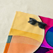 Geometrische Farbenbewegung Strandtuch (Beispiel)