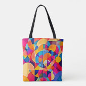 Geometrische Farbenbewegung Tasche (Rückseite)