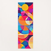 Geometrische Farbenbewegung Yogamatte (Vorderseite)