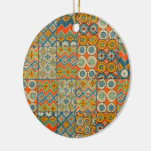 Geometrische farbenfrohe antike ägyptische Grafik Keramik Ornament (Links)