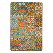 Geometrische farbenfrohe antike ägyptische Grafik Mini Klemmbrett (Rückseite)