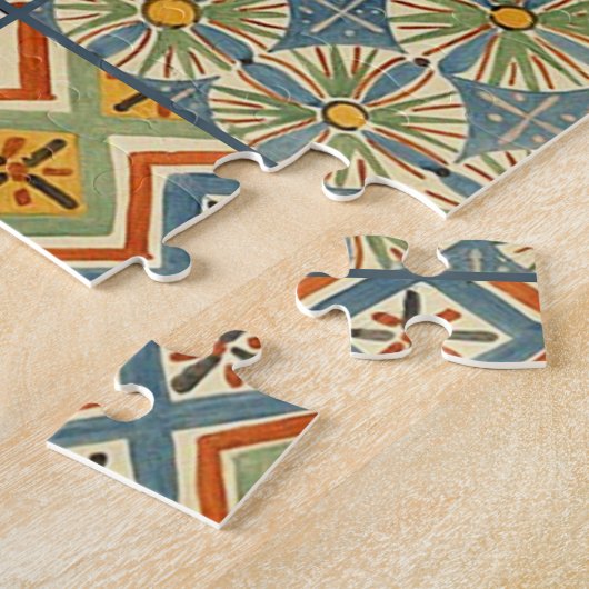 Geometrische farbenfrohe antike ägyptische Grafik Puzzle (Seite)