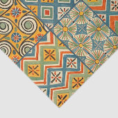 Geometrische farbenfrohe antike ägyptische Grafik Seidenpapier (Ausschnitt)