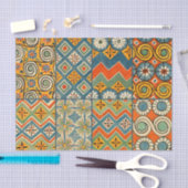 Geometrische farbenfrohe antike ägyptische Grafik Seidenpapier (Handwerk)