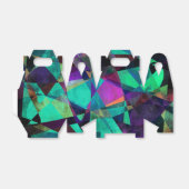 Geometrische, farbenfrohe, grungenhafte Abstrakte Geschenkschachtel (Ungefaltet)