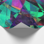 Geometrische, farbenfrohe, originelle Abstrakte Ku Geschenkpapier (Ecke)