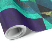 Geometrische, farbenfrohe, originelle Abstrakte Ku Geschenkpapier (Rolleneckpunkt)