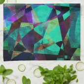 Geometrische, farbenfrohe, originelle Abstrakte Ku Küchentuch (Gefaltet)