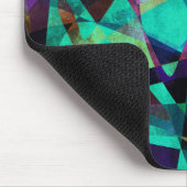 Geometrische, farbenfrohe, originelle Abstrakte Ku Mousepad (Ecke)
