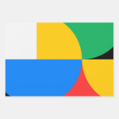 Geometrische Farbgebung Moderner Chic Cool Geschenkpapier Set (Vorderseite 3)