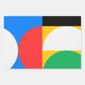 Geometrische Farbgebung Moderner Chic Cool Geschenkpapier Set (Vorderseite 2)