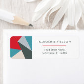 Geometrische Farbige, moderne Abstrakte Adressfeld (Insitu)