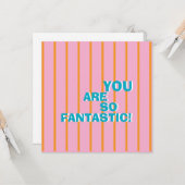 Geometrische, farbige, wertschätzende Botschaft Karte (Vorderseite/Rückseite Beispiel)