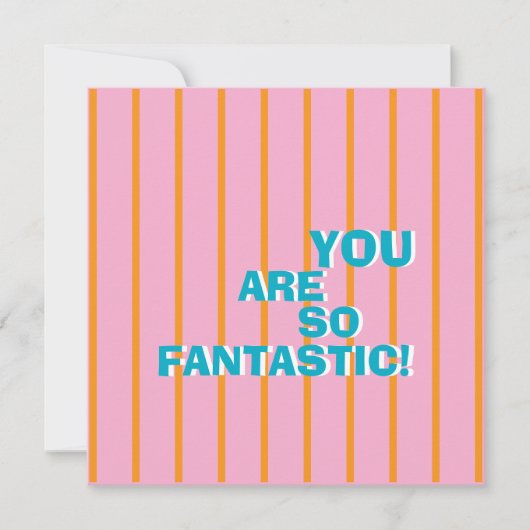 Geometrische, farbige, wertschätzende Botschaft Karte (Vorderseite)