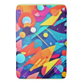 Geometrische FarbSymphonie Badematte (Vorderseite Vertikal)