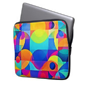 Geometrische Farbsymphonie Laptopschutzhülle (Vorderseite Links)