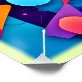 Geometrische FarbSymphonie Poster (Ecke)