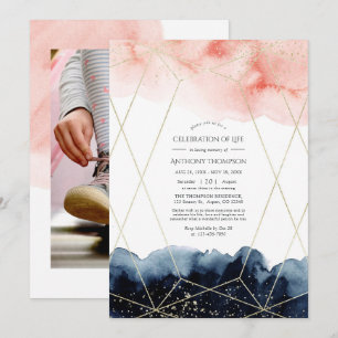 Geometrische Feier des Einflusses auf das Leben de Einladung