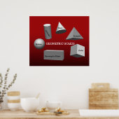 Geometrische Feststoffe *AKTUALISIERT* Poster (Küche)