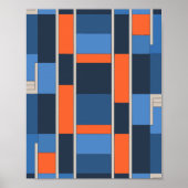 Geometrische fette Blöcke Poster (Vorne)