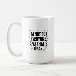 Geometrische fette typografische Aussagegrafik Kaffeetasse
