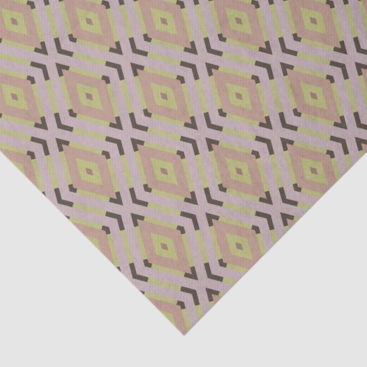 Geometrische Feuchte Diamantschleifen Seidenpapier (Detail)