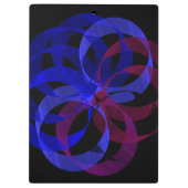 Geometrische Figur 8 Klemmbrett (Rückseite)
