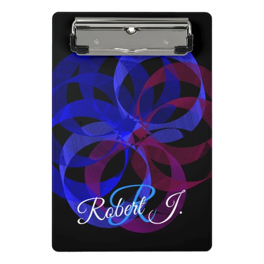 Geometrische Figur 8 Mini Klemmbrett (Vorderseite)