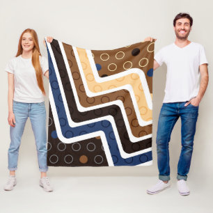 Geometrische Figuren 2 Fleecedecke