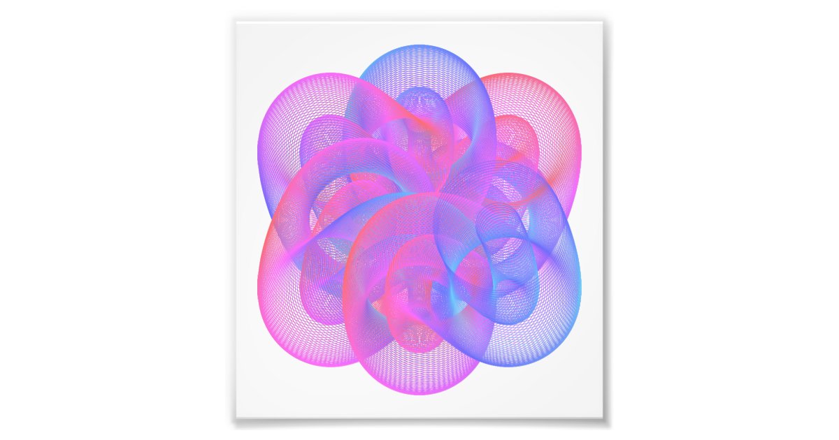 Geometrische Figuren Mit Mathematischen Ausdrucken Fotodruck Zazzle De