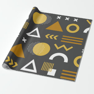 Geometrische Figuren nahtlos Muster-Design. Vintag Geschenkpapier