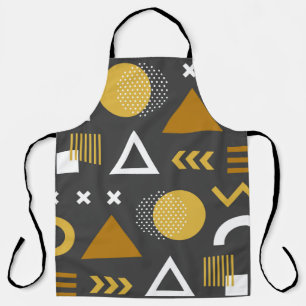 Geometrische Figuren nahtlos Muster-Design. Vintag Schürze