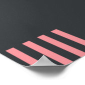 Geometrische Figuren - nahtloses Musterdesign. Vin Poster (Ecke)