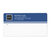 Geometrische Firmenlogo-Mailing-Etiketten (Vorne)
