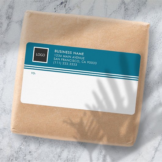Geometrische Firmenlogo-Mailing-Etiketten