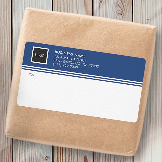 Geometrische Firmenlogo-Mailing-Etiketten