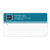 Geometrische Firmenlogo-Mailing-Etiketten (Vorne)