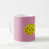 Geometrische Fische Kaffeetasse (Vorderseite Links)