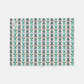 Geometrische FISH-Decke Fleecedecke (Vorderseite (Horizontal))