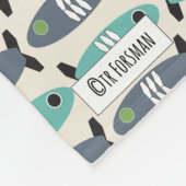 Geometrische FISH-Decke Fleecedecke (Ecke)