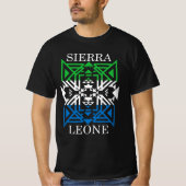 Geometrische Flagge von WAYout Arts Freetown Sierr T-Shirt (Vorderseite)