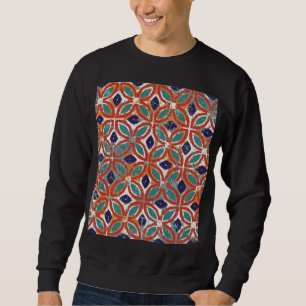 Geometrische Fliesen: ethnischer Vintager Hintergr Sweatshirt