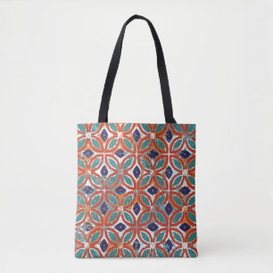 Geometrische Fliesen: ethnischer Vintager Hintergr Tasche