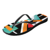 Geometrische Flip Flops Badesandalen (Schrägansicht)