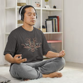 Geometrische Flora der Klasse Damast mit Zweigen T-Shirt